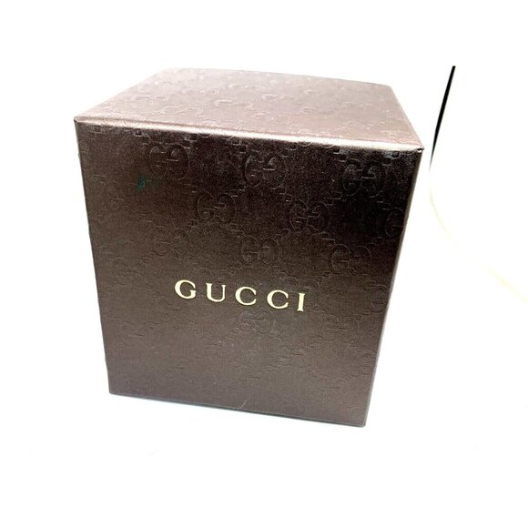 Gucci Watch Box Presentation Brown Cardboard Display Gift Empty With Booklet - Picture 4 of 8